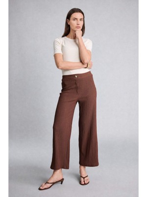 DeFacto Culotte Düz Paça Bürümcük Pantolon H8605AX26HS