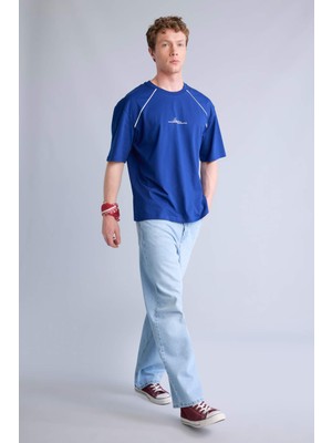 DeFacto %100 Pamuk Süper Baggy Fit Jean Pantolon I0492AX26SM