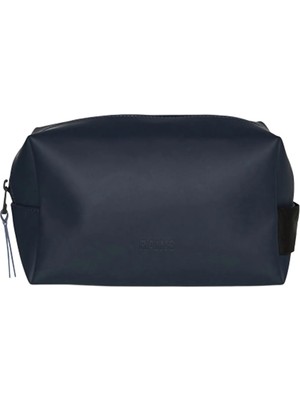 Rains Lacivert Erkek Traş Çantası Wash Bag Small W3