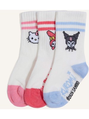 DeFacto Hello Kitty  3lü Uzun Çorap Kız BEBEK H5564A5NS