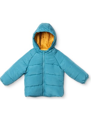 Hellobaby Erkek Bebek Mont Fermuarlı Kapüşonlu Uzun Kol