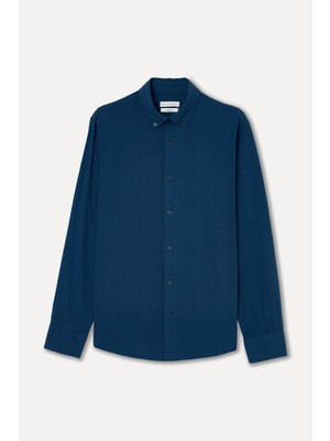 Mudo Erkek Indigo Regular Fit Uzun Kollu Gömlek