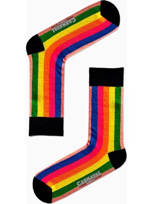 Carnaval Socks Gökkuşağı Desenli Renkli Çorap