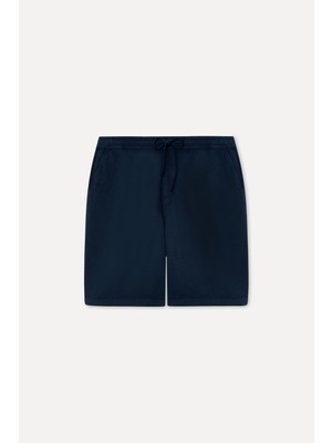 Mudo Erkek Lacivert Straight Fit Şort