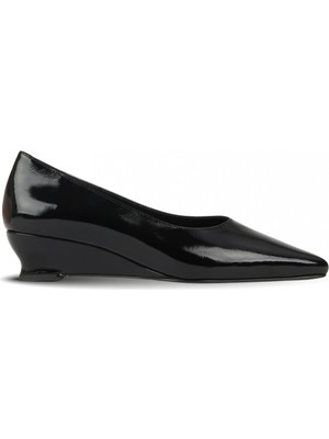Bueno Shoes Siyah Rugan Kadın Topuklu Ayakkabı