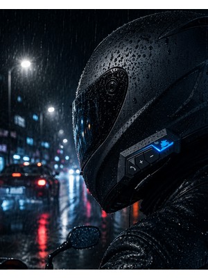 Getittir Kablosuz Motosiklet Kask Kulaklığı Bluetooth Mikrofonlu Sürüş Sistemi - Lisinya