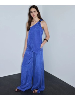 İpekyol Yırtmaçlı Wide Leg Pantolon IS1260003172089