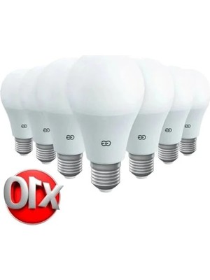 10'lu Gün Işığı LED Ampul, 9W E27 Enerji Tasarruflu