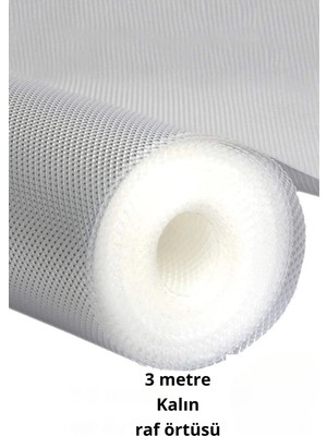 My Best Store Premium 3 Metre Pıtırcıklı Kaydırmaz Şeffaf Raf Örtüsü Halı Kaydırmaz 45 CMX3M Kalın Kal