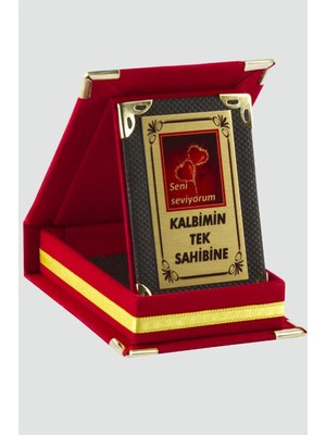 Zero Land Semeglbl Kalbimin Tek  Plaketi-Kırmızı