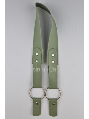 Şirin Yün Dikilebilir Deri Çanta Sapı 70 cm Turuncu