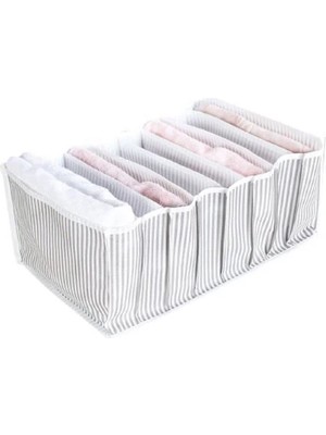 Die Grup Çizgili Akordiyon Organizer L Boy 24X37X18 cm ROYALEKS-EV354