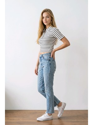 NİVA.ZY Polo Yaka Crop