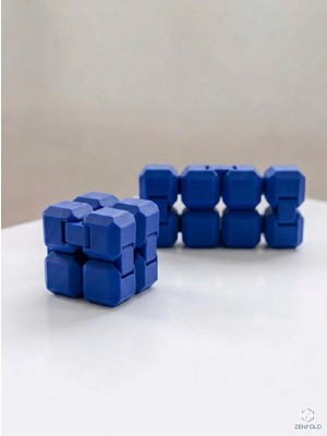 Desing Baskı Mini Sonsuz Küp Infinity Cube - Katlanabilir Hareketli Stres Küpü Fidget Oyuncak ( 2 Adet )