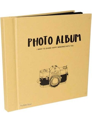 Nobbystar 20X23CM Yapışkanlı Fotoğraf Albümü 18 Yaprak (36 Sayfa) Yapıştırmalı Albüm