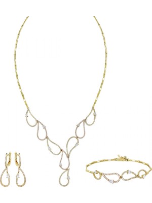 Altın Taşlı Set T055263-T055264-T055265