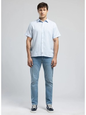 Lee Cooper Mavi Erkek Regular Fit Gömlek 262 Lcm 241003 Andre Mavi