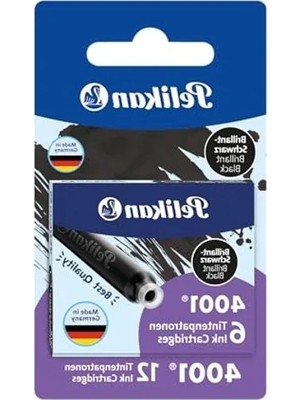 Die Grup Pelikan STANDART-4001 Mürekkep Kartuşları, 2 Kılıf, Blistervperackung