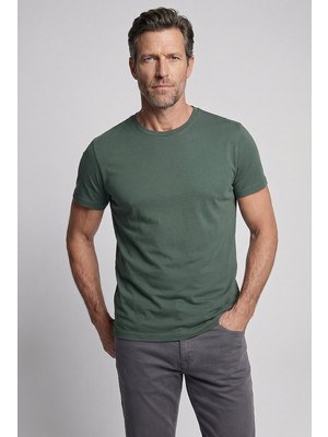 Bisse Yeşil Studio Bi̇si̇klet Yaka T-Shirt BSTS26Y26302_47