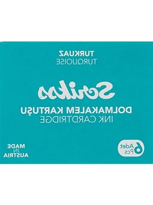 Die Grup 6'lı Turkuaz Kalem Kartuşu - Dolma Kalem Için Yedek