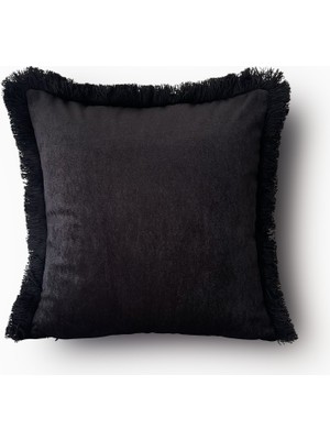 Lidoma Home "velvet" Dokulu Püsküllü Kırlent Kılıfı - 45X45