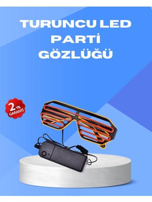 Die Grup Gece Eğlencelerine Özel Renkli LED Işıklı Gözlük