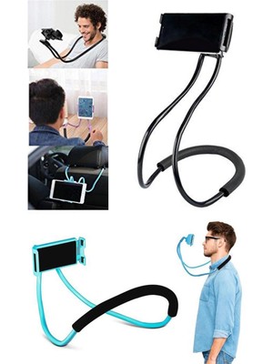 TeknoKapsül Boyuna Asılan Ergonomik 360 Derece Cep Telefonu Tutucu Stand