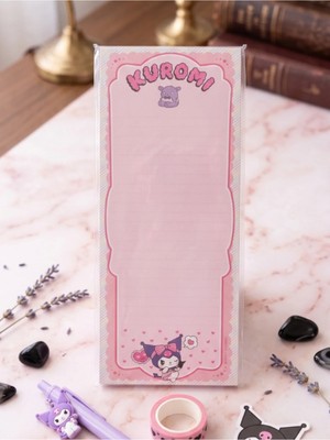 Gifi Kuromi & Hello Kitty Lisanslı Bloknot 9x22,7 cm