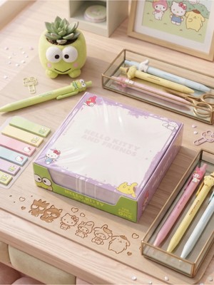 Gifi Kuromi & Hello Kitty Lisanslı Küp Notluk Bloknot