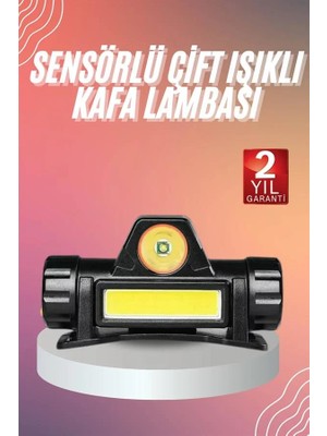 Die Grup Kafa Lambası Çalışma Işığı Kafa Feneri Şarjlı Mıknatıslı Fenerli