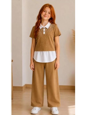 Beruflic 9/16 Yaş Oysho Penye Taşlı Çocuk Takımı