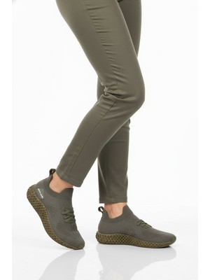 Pierre Cardin Haki Unisex Spor Ayakkabı