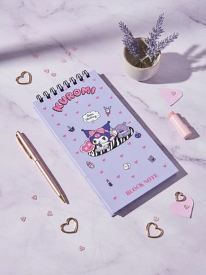 Gifi Kuromi & Hello Kitty Lisanslı Sert Kapaklı Bloknot