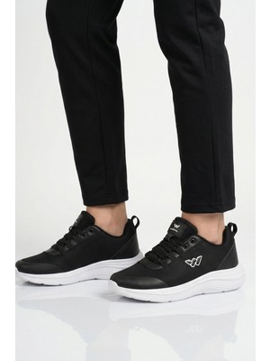 Walkway Siyah Beyaz Fileli Unisex Spor Ayakkabı