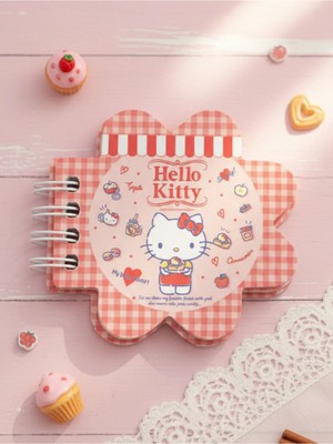 Gifi Hello Kitty & Kuromi Lisanslı Spiralli Özel Kesim Mini Bloknot