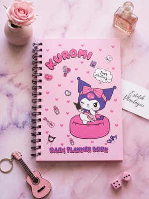 Gifi Kuromi & Hello Kitty Stickerlı Planner Kitap