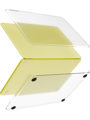Macbook Neo 13 Inc A3404 Uyumlu Skinarma Aeron Serisi Klipsli Kurulum Özellikli Kapak Şeffaf