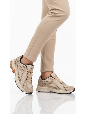 Walkway Bej Hafızalı Taban Unisex Spor Ayakkabı