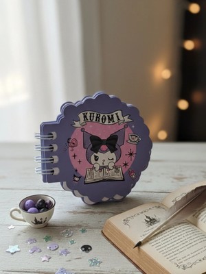 Gifi Hello Kitty & Kuromi Lisanslı Spiralli Özel Kesim Mini Bloknot