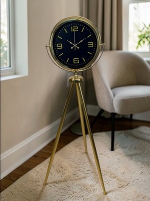 TeknoKapsül Elegance Tripod Gold Ayaklı Saat
