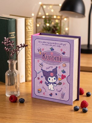 Gifi Kuromi & Hello Kitty Lisanslı Kitap Görünümlü Dekoratif Kutu 10,5X13,5 cm