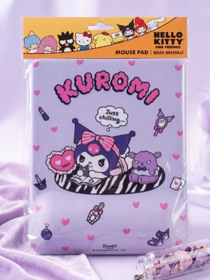 Gifi Kuromi & Hello Kitty Lisanlı Bilek Destekli Mousepad