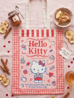 Gifi Kuromi & Hello Kitty Lisanslı Bez Çanta