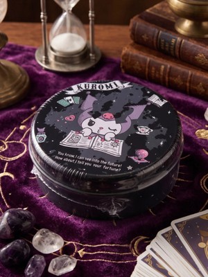 Gifi Kuromi & Hello Kitty Lisanslı Mini Metal Yuvarlak Kutu Takı Kutusu