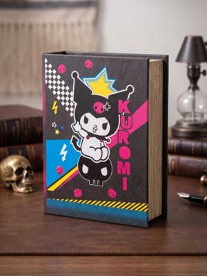Gifi Kuromi & Hello Kitty Lisanslı Kitap Görünümlü Dekoratif Kutu 10,5x13,5 cm