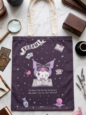 Gifi Kuromi & Hello Kitty Lisanslı Bez Çanta