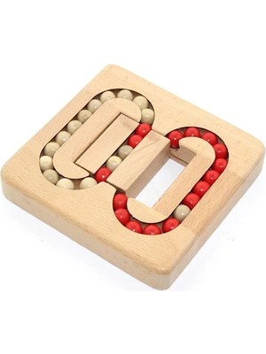 TeknoKapsül Ahşap Eğitici Rubik Küp Oyunu - 12 cm Montessori Zeka Strateji Oyuncağı