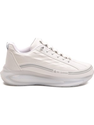 Mc Jamper Beyaz Memory Foam Lastik Bağcıklı Erkek Sneaker
