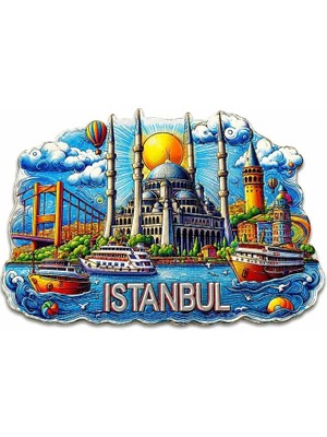 TeknoKapsül Istanbul Temalı Buzdolapı Süsü Magnet ALK5375