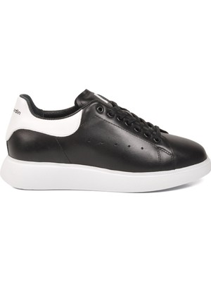 Pierre Cardin Siyah Beyaz Bağcıklı Unisex Sneaker